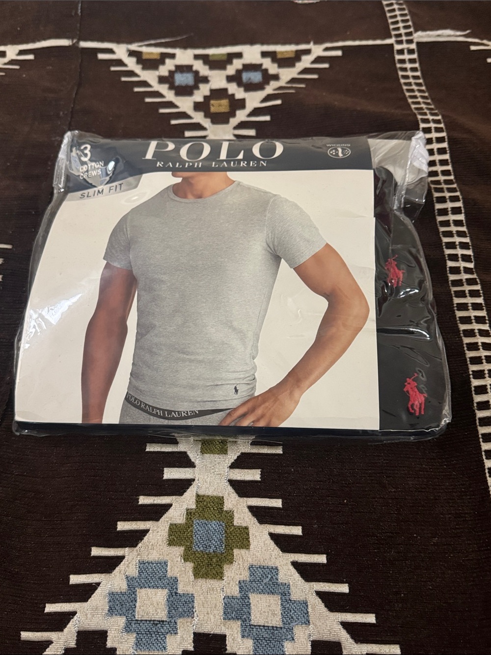 Polo Ralph Lauren 3-Pack Slim Fit Crew T-Shirts- Black